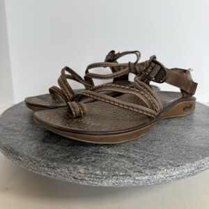 Chaco Brown ZX2 Sandals With Toe Loops Size 8